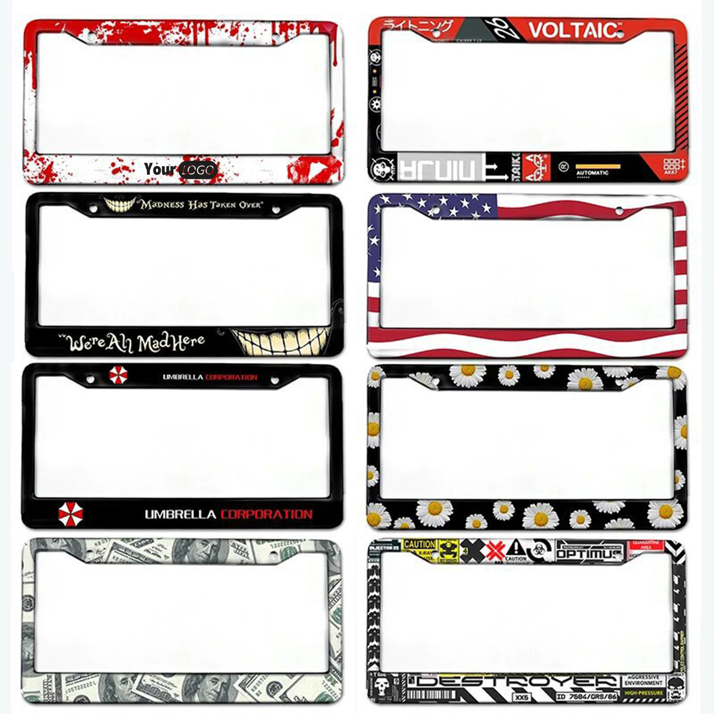 Aluminum Custom Logo Plate Frame 6