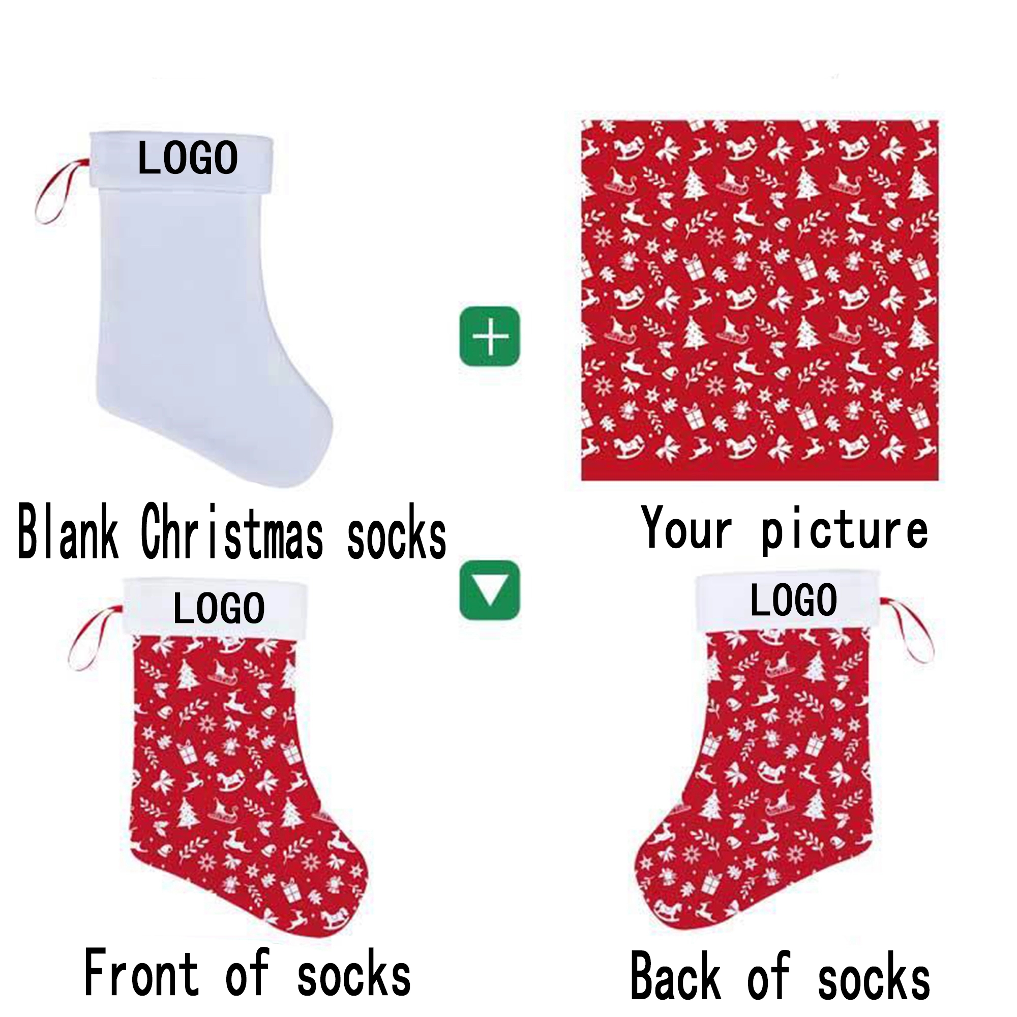 Decorate Christmas socks 6