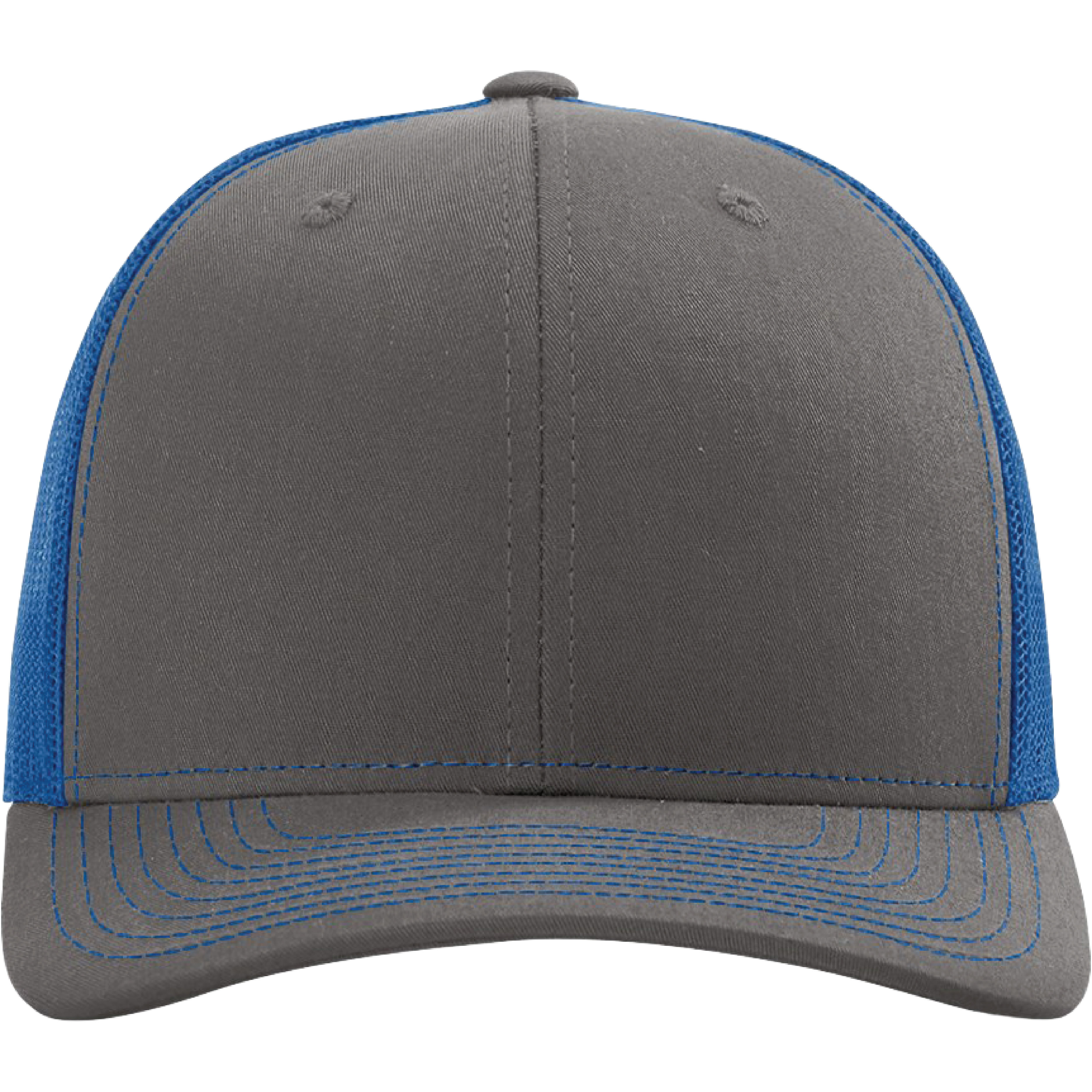 Richardson 112 6-Panel Snapback Trucker Hat w/Leatherette Adhesive Patches or Embroidery 244