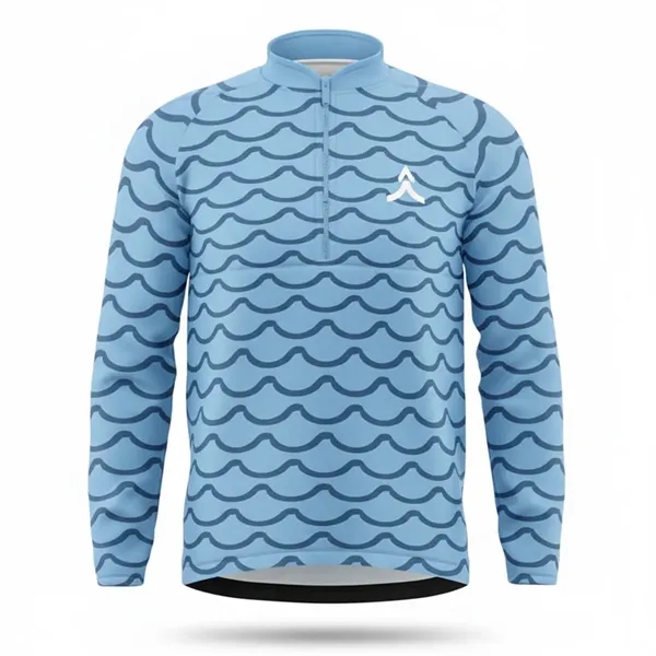 Unisex Full Color 180G Silk Feel Quarter Zip Pullover