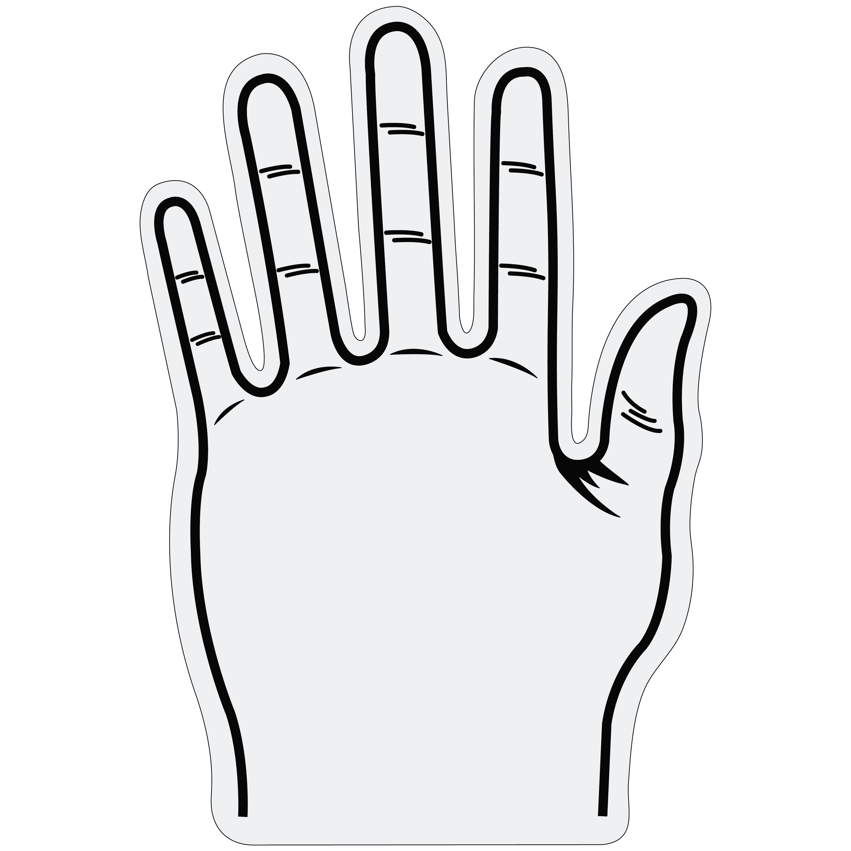 Foam Hand Five Finger 16" 55