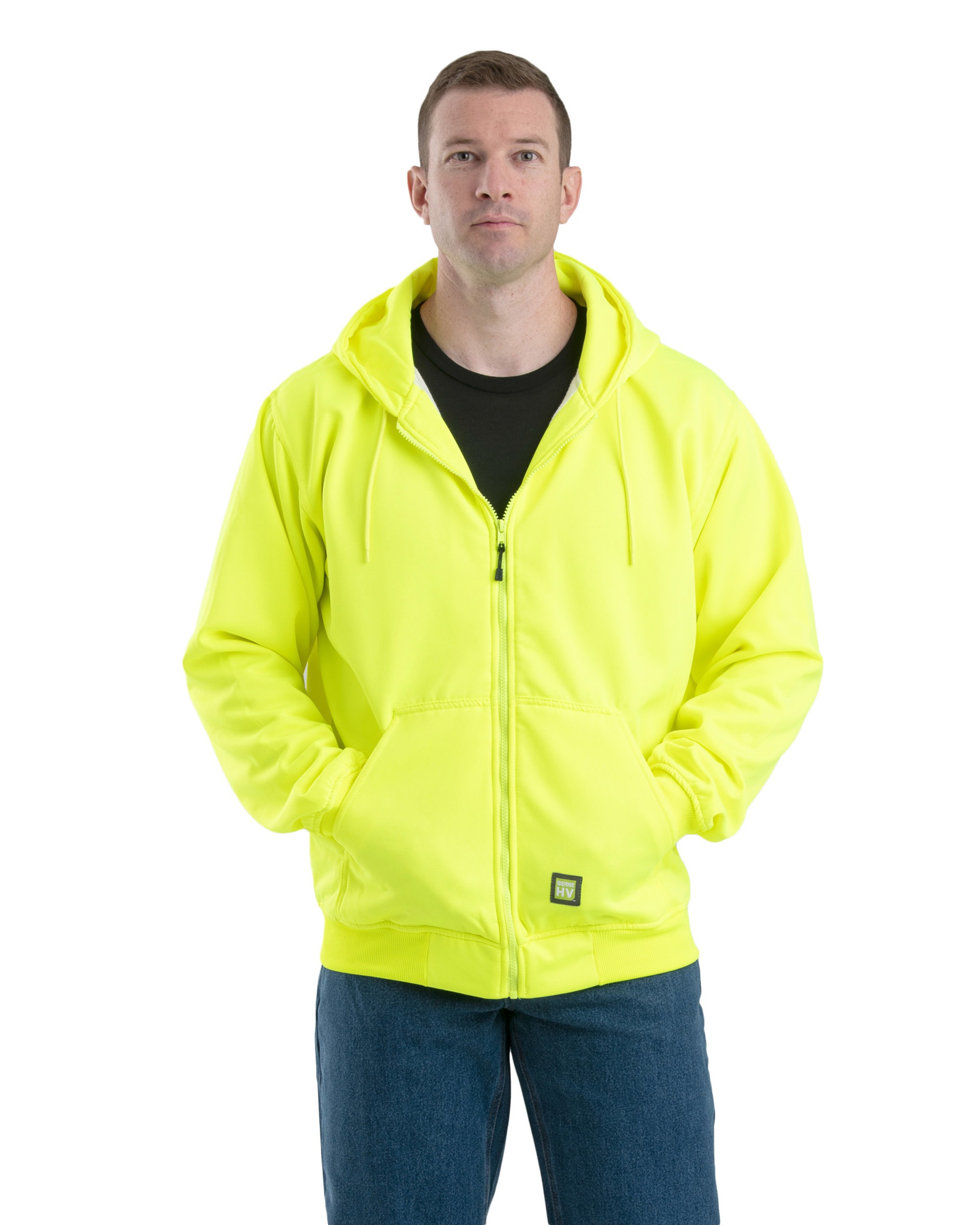 Hi Vis Thermal-Lined Hooded Sweatshirt Tall