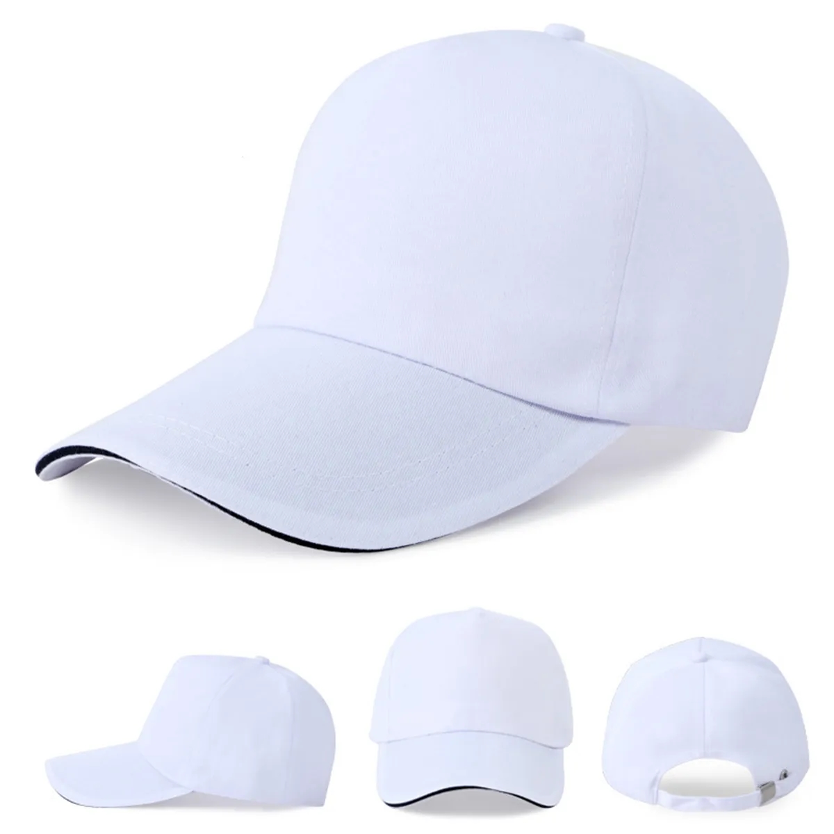 Adjustable Cotton 6 Panel Baseball Cap 12
