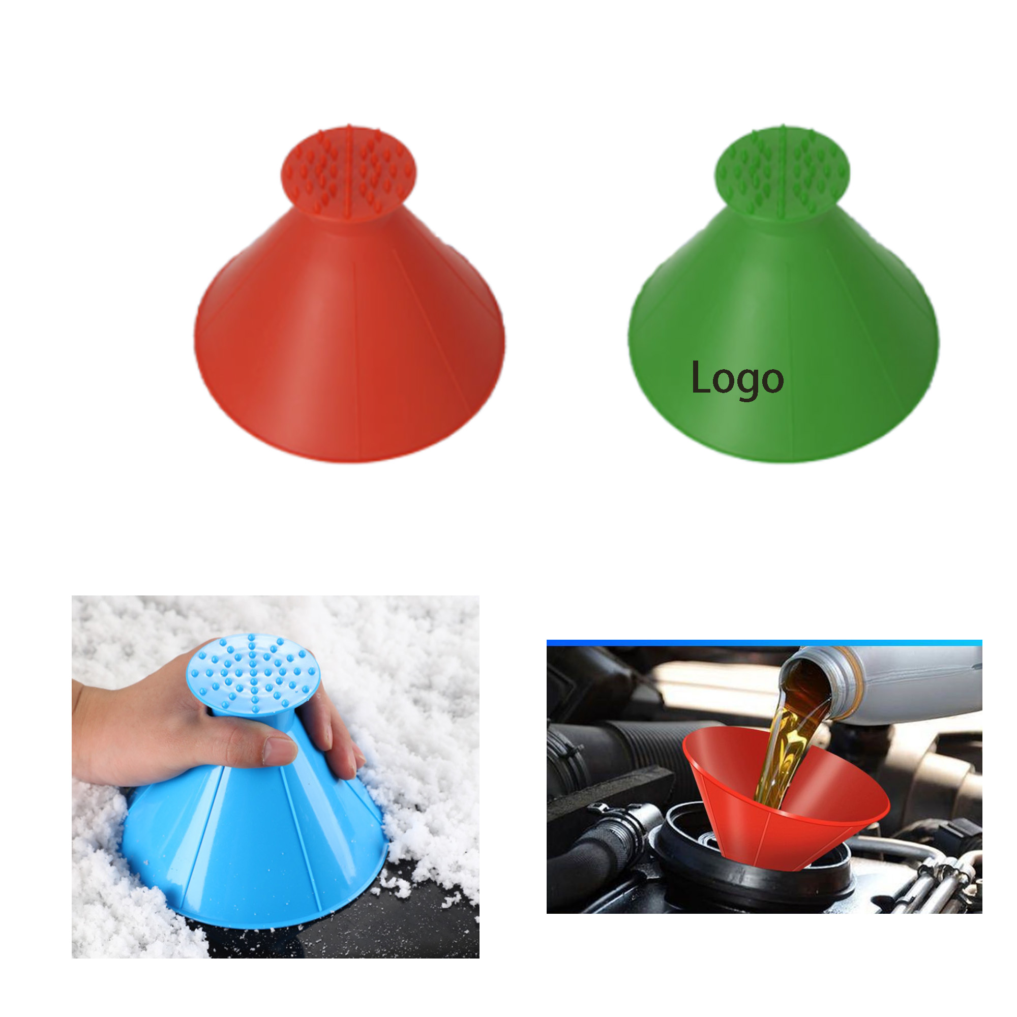 2 in 1 magical car ice scraper & funnel 3