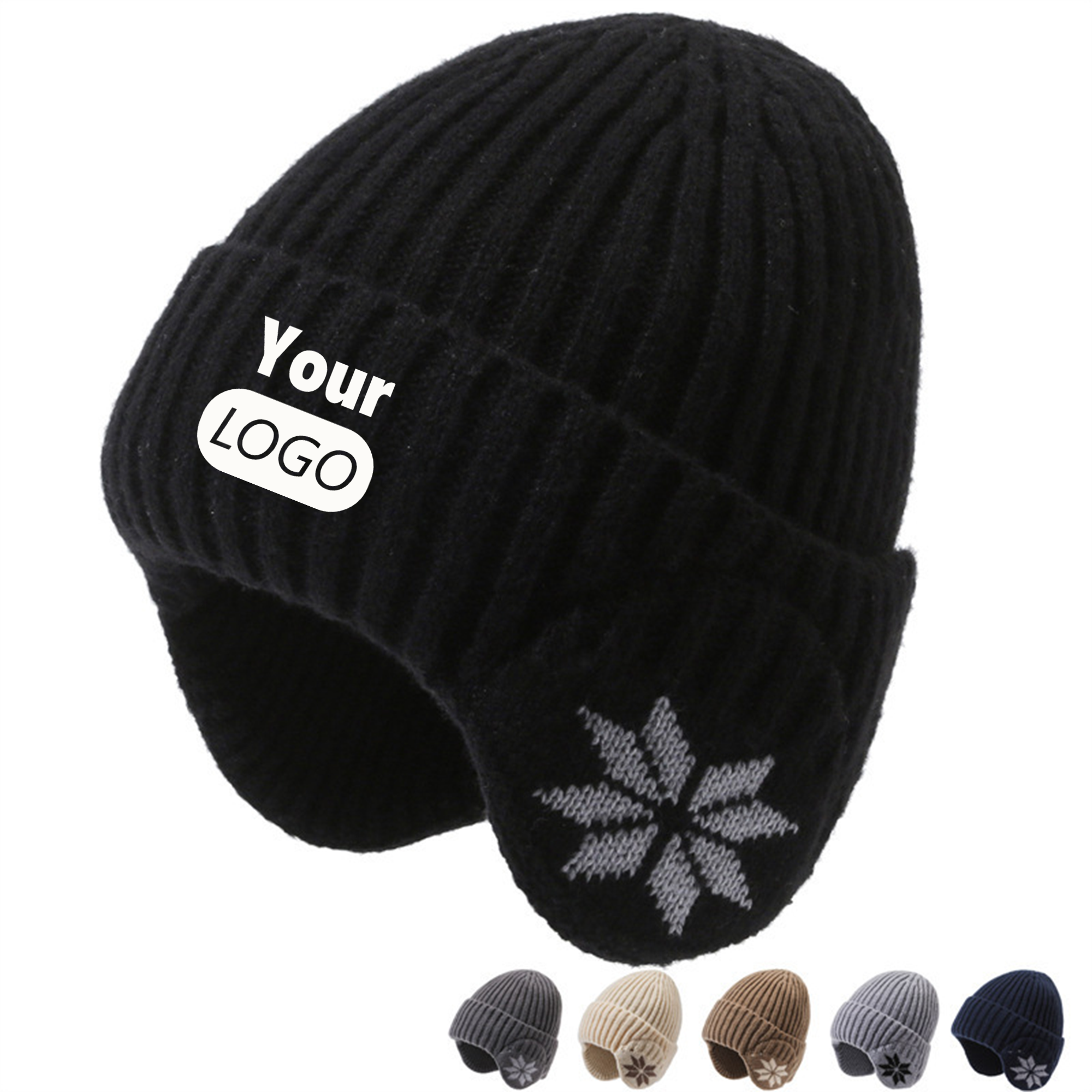Fleece Lined Ear Flap Beanie