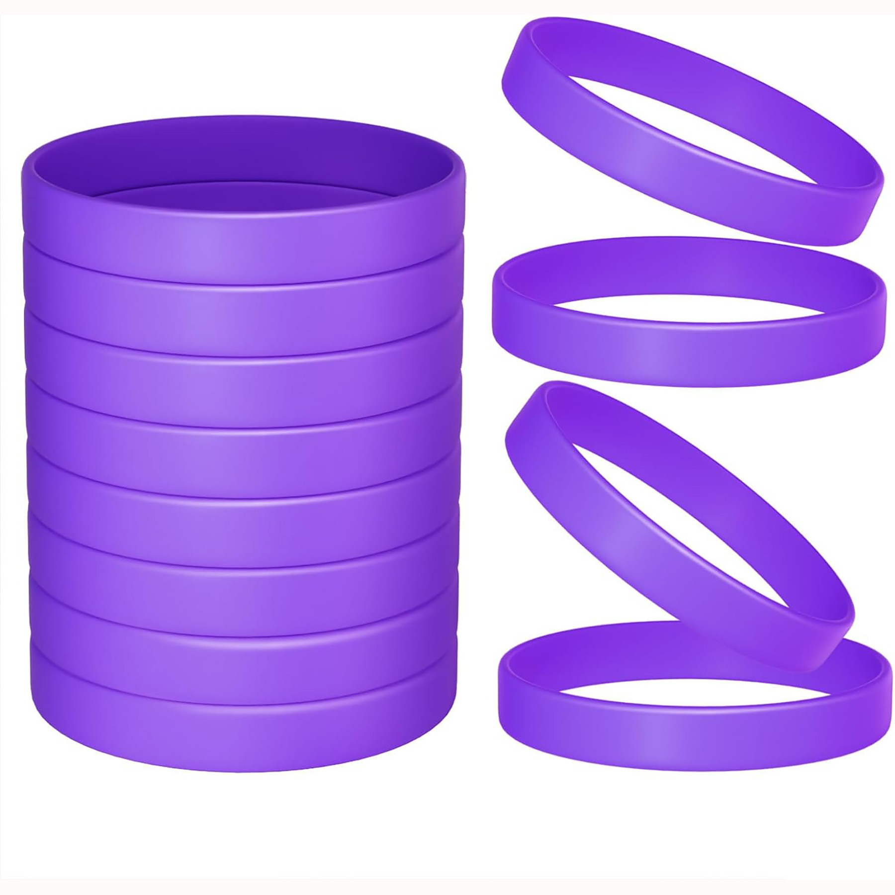 Color Blank Rubber Wristbands 6