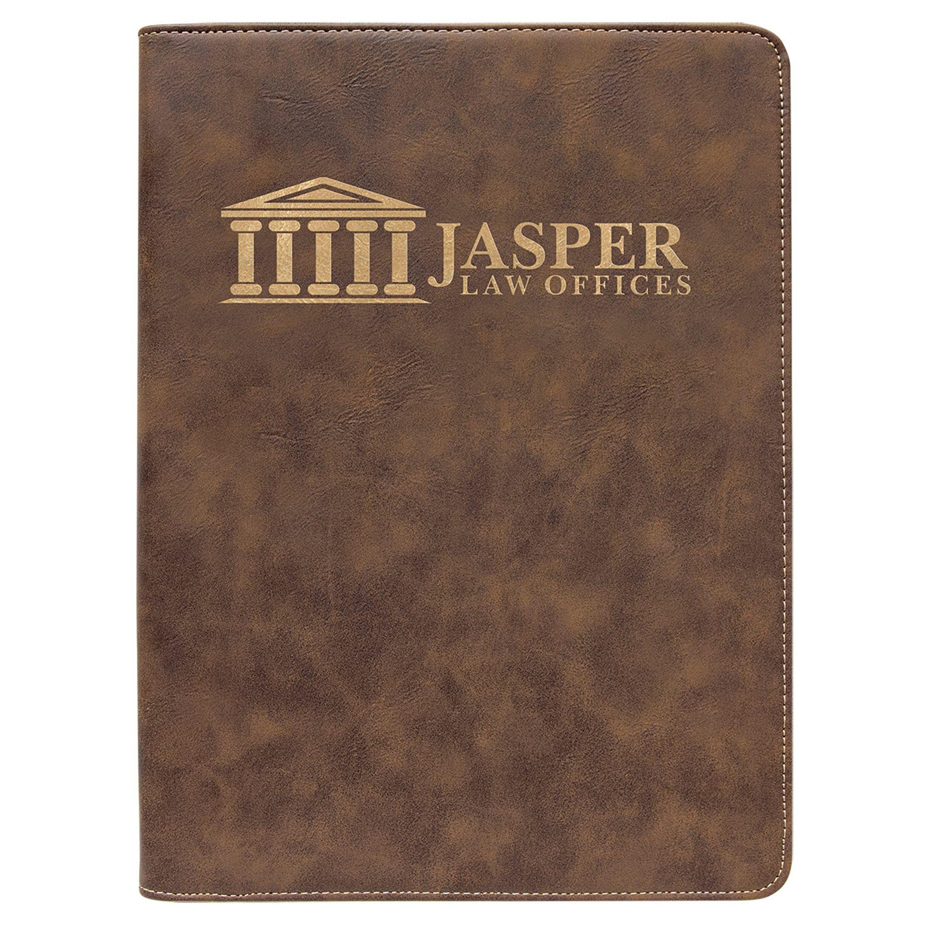 Laser Engraved Leatherette Legal Padfolio with Zipper and Notebook (9.5" x 12") 30