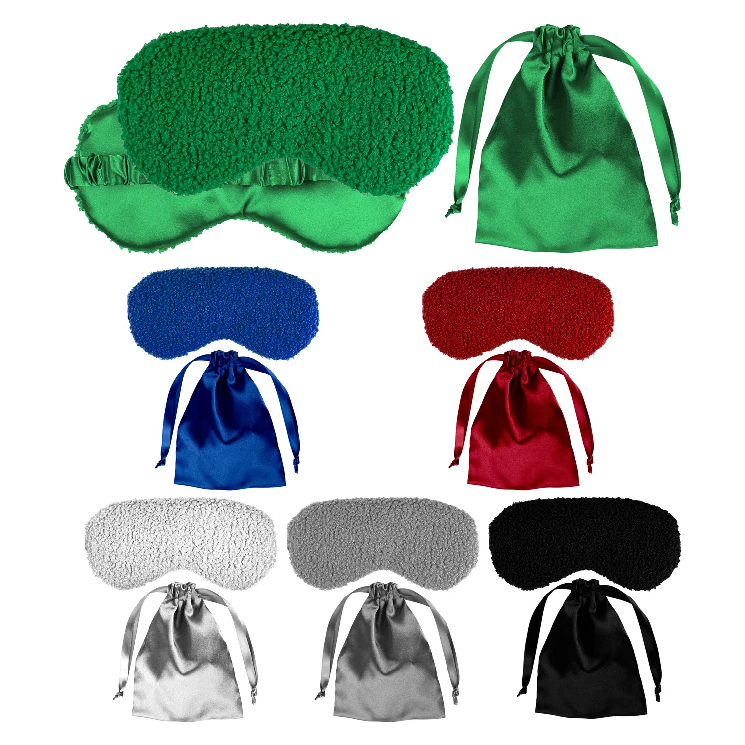 Fuzzy Sleep Mask Set 11