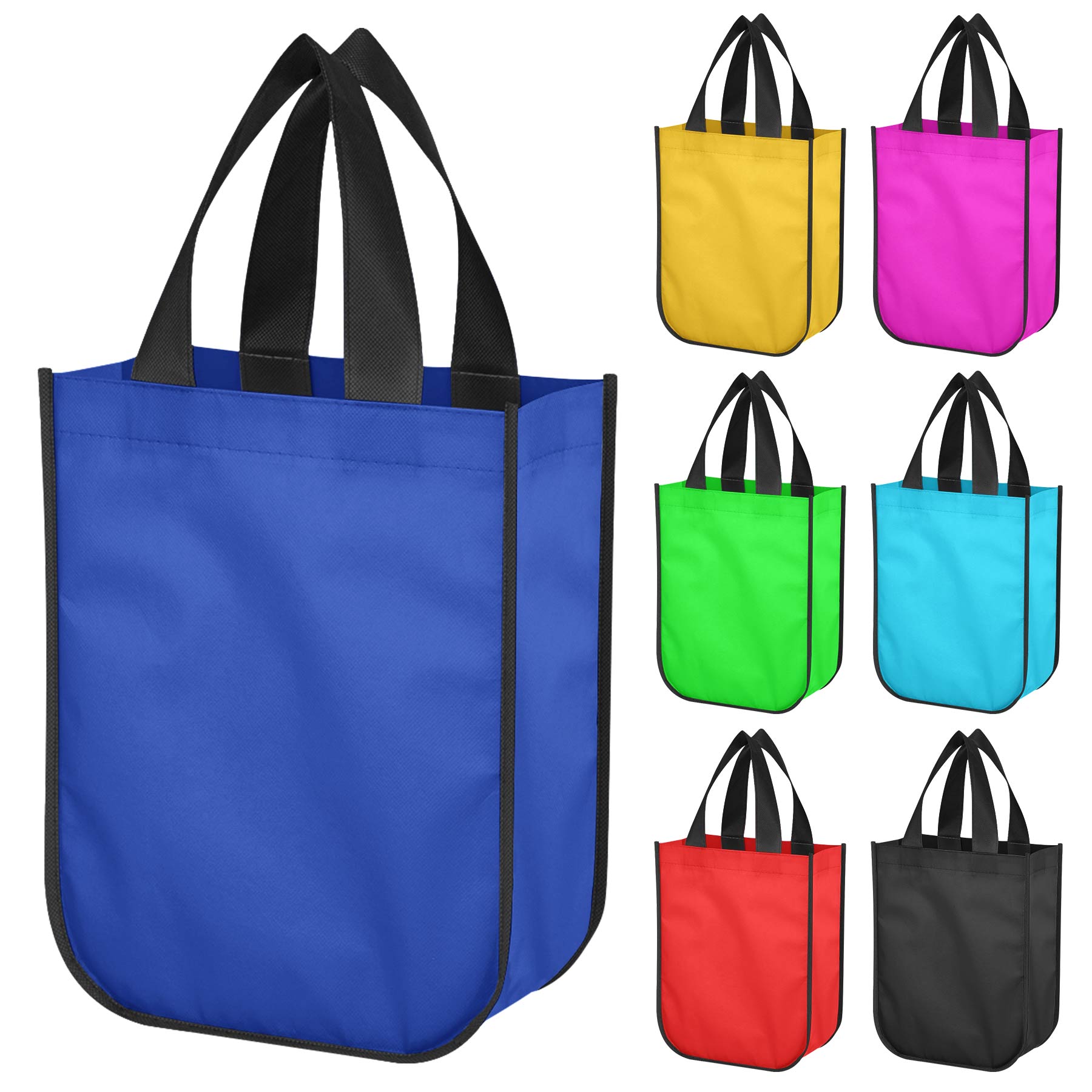 Laminated Non-woven Tote Bag With Round Corner