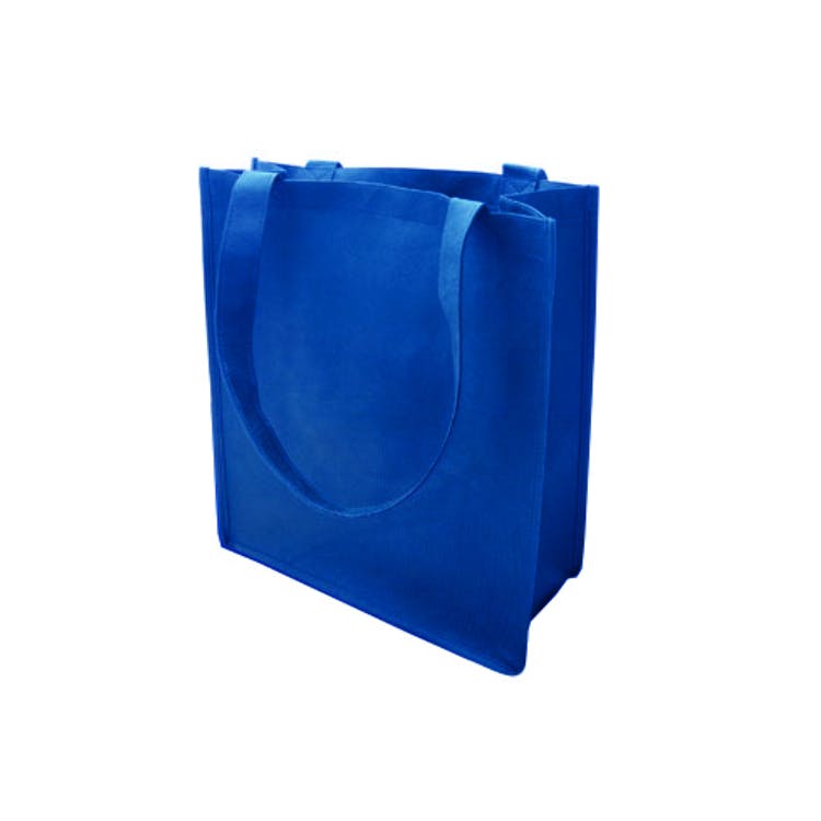 Shopping Totes - Royal Blue 100G Non-Woven Poly 3