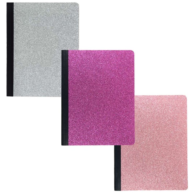 Glitter Composition Books Assorted 3