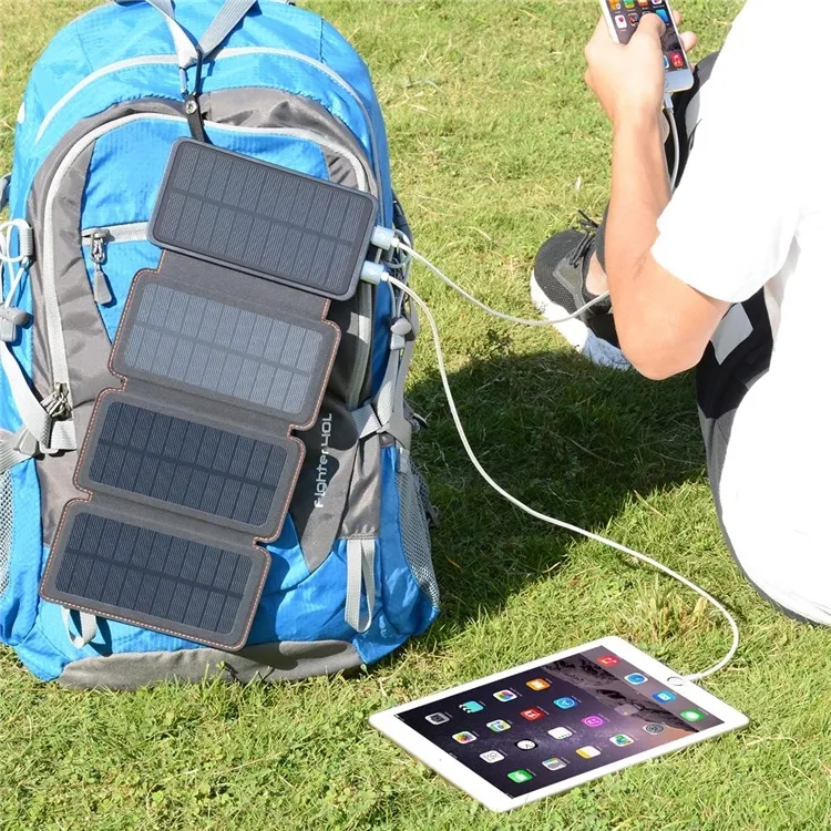 ACpromotionals Outdoors Charger With Four Solar Panels-20000mAh
