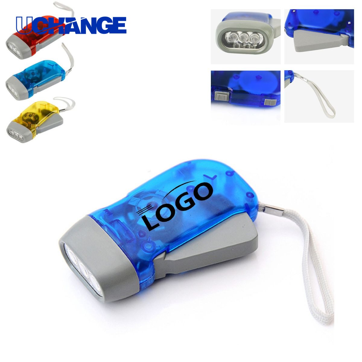 Outdoor Camping Hand Press Flashlight Tool