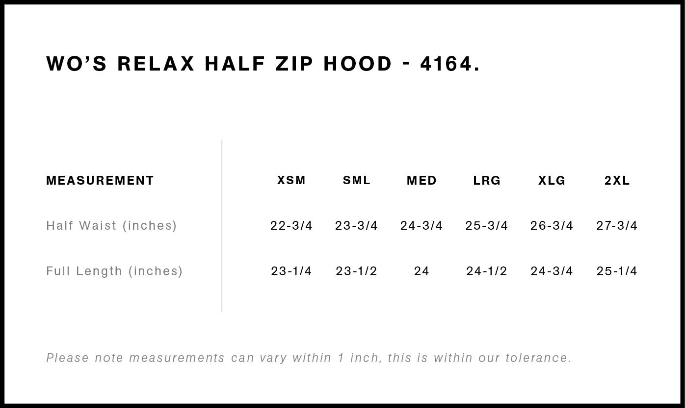 Wo's Relax Half Zip Hood | 4164 32