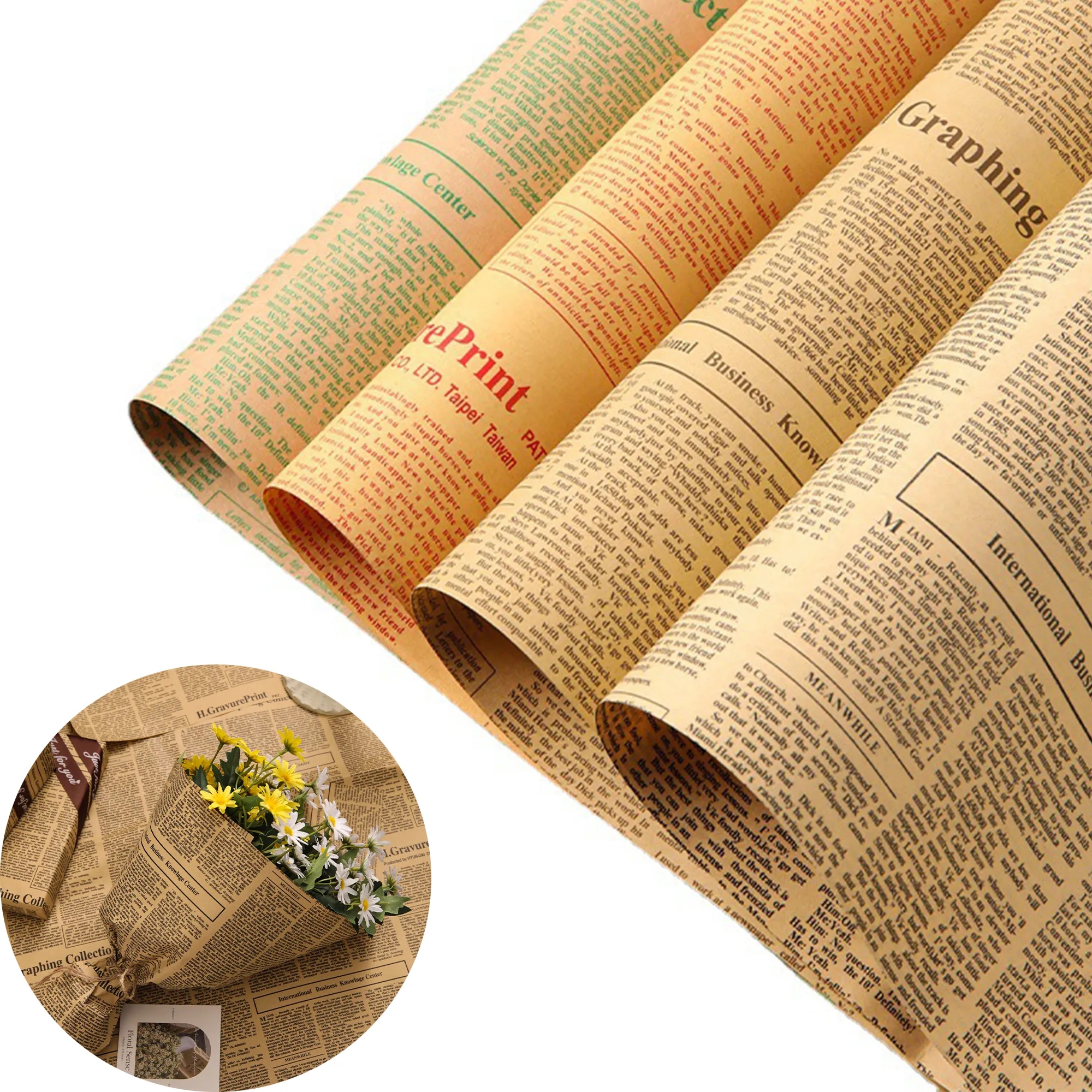 Printed Kraft Paper Rolls & Butcher & Sheets 6