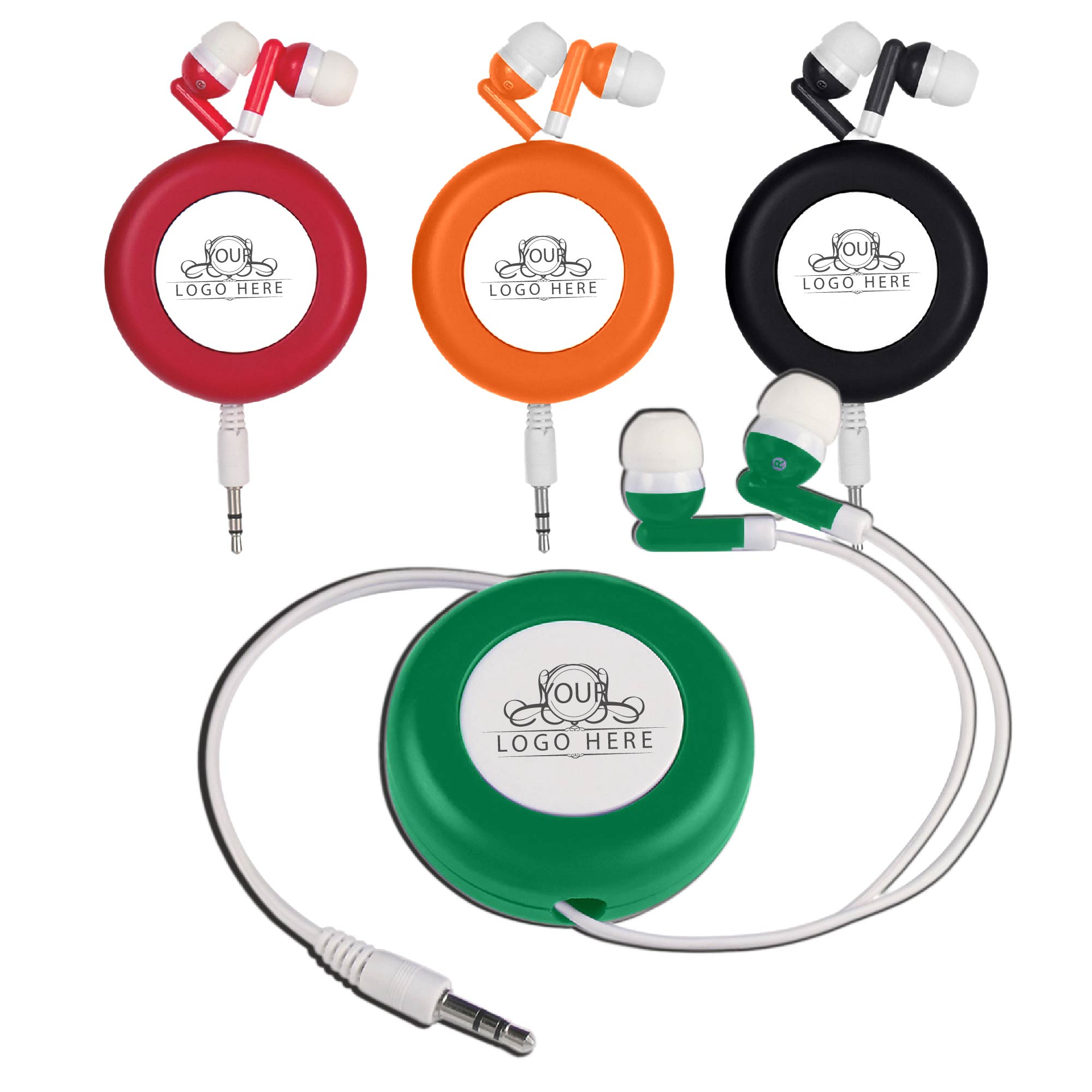Storage Disc Clip with Earbuds