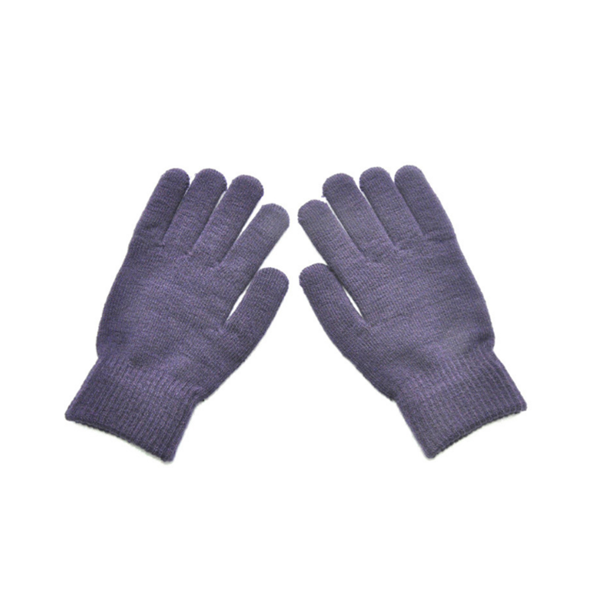 MOQ 50 PCS Stylish Winter Solid Color Knitted Gloves 21