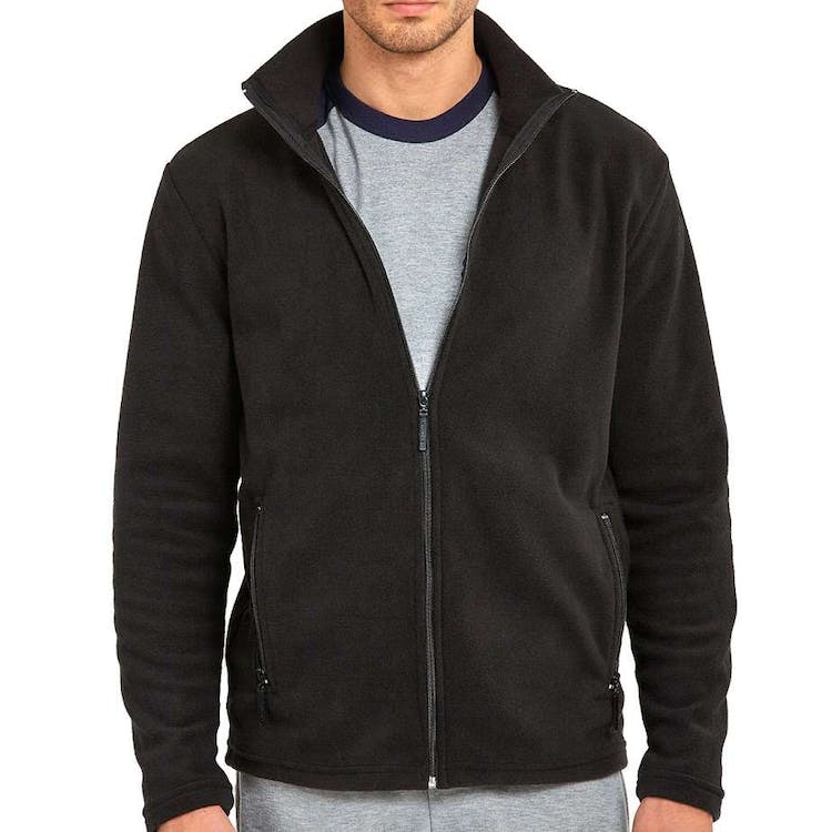 Men's Polar Fleece Jackets - Medium Black 2