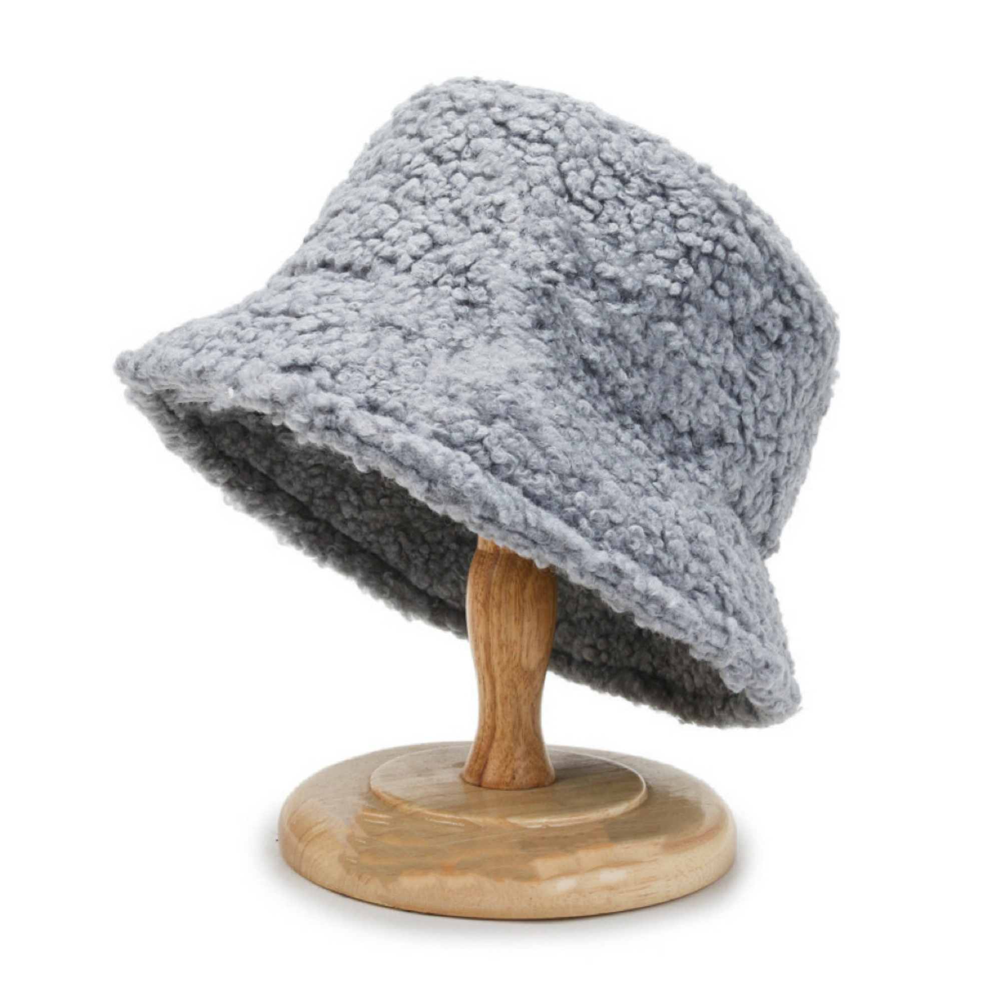 Soft Sherpa Fleece Bucket Hat for Women Winter Style 18