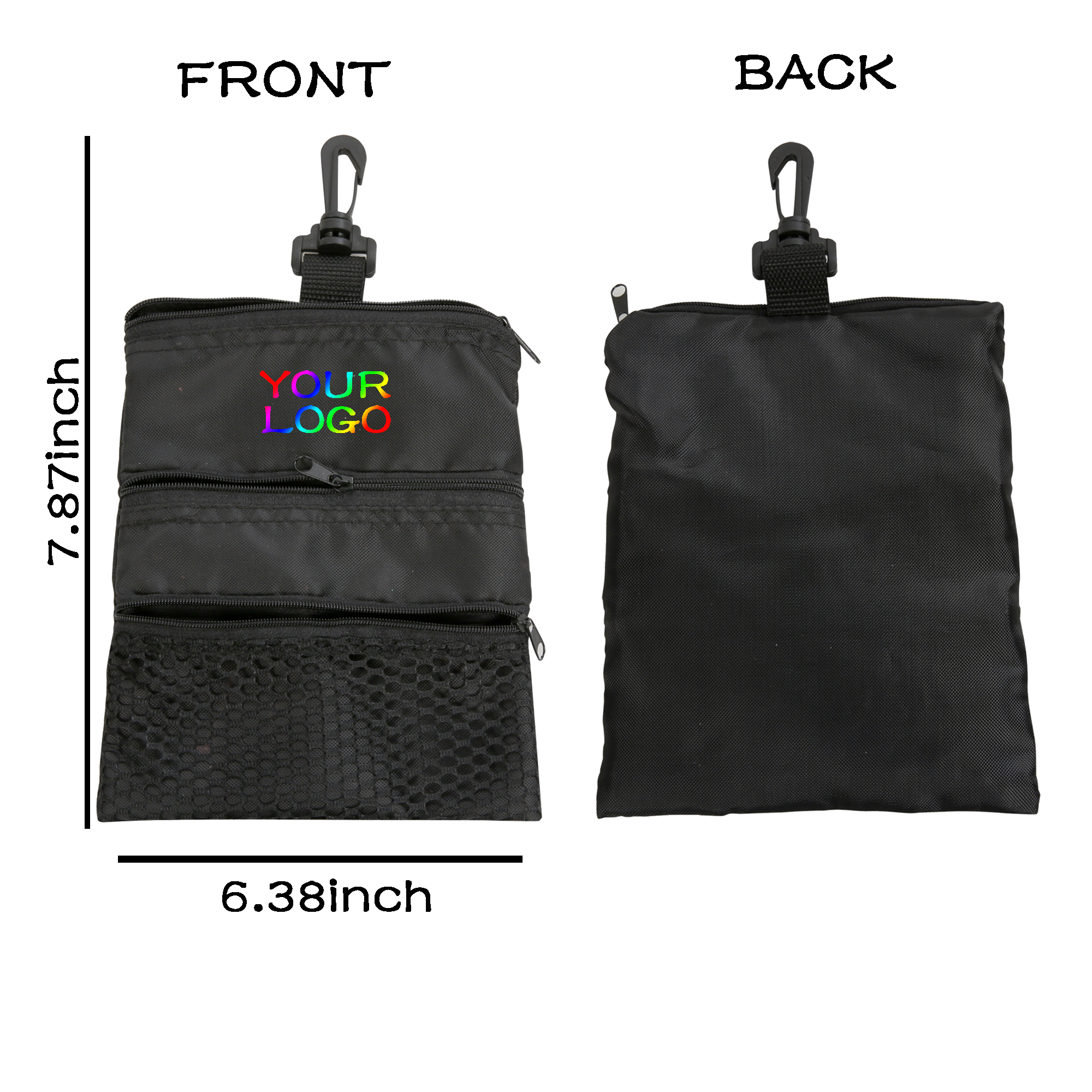 MOQ 20 PCS Golf Ball Pouch 4