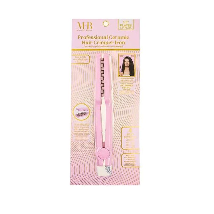 Ceramic Hair Crimper Iron - Pink 3