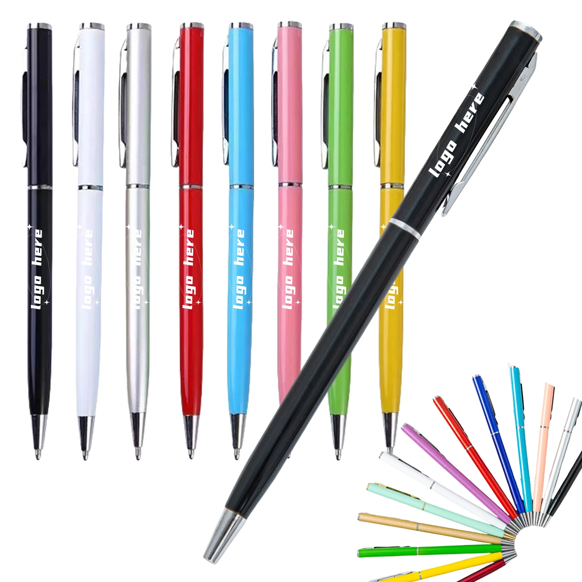 Metallic Slim Twister Pen MOQ100 4