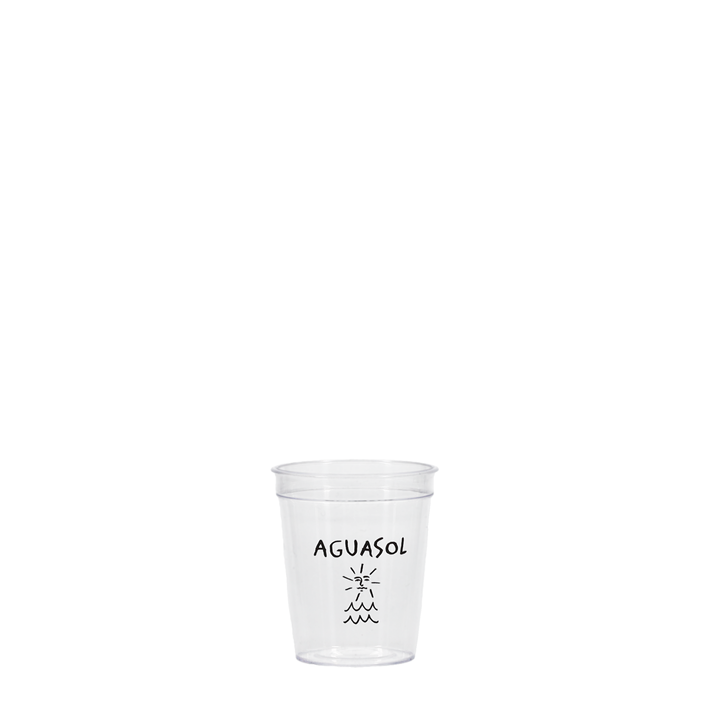 2 oz Hard Plastic Smooth Cup Clear Tradition Print 7