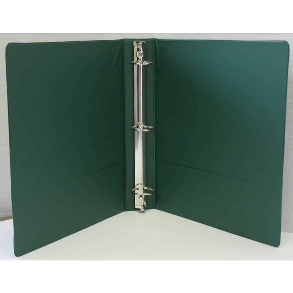 2" 3-Ring Binders - Dark Green 2 Pockets 3