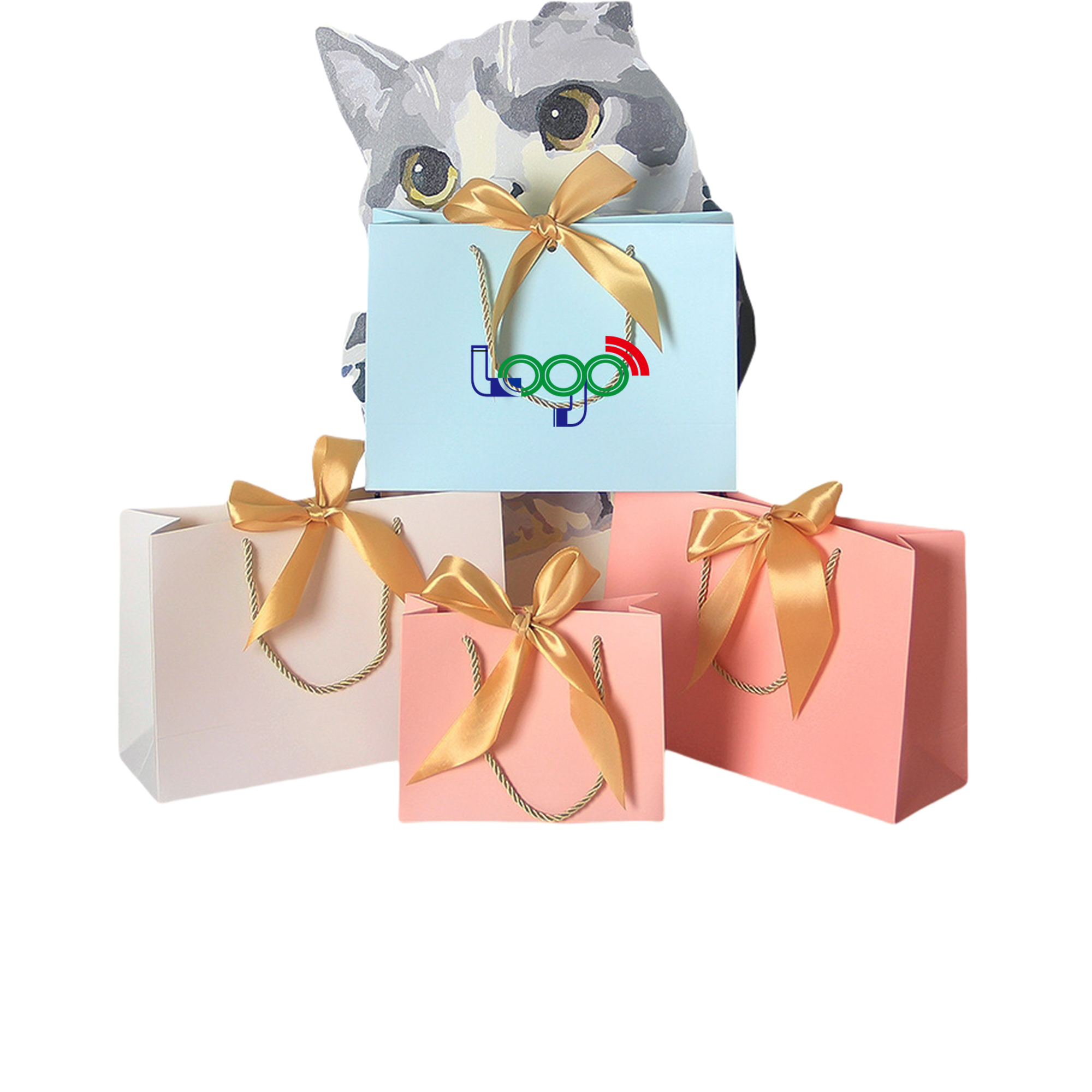 Gift Bags with Bow Ribbon Medium 3