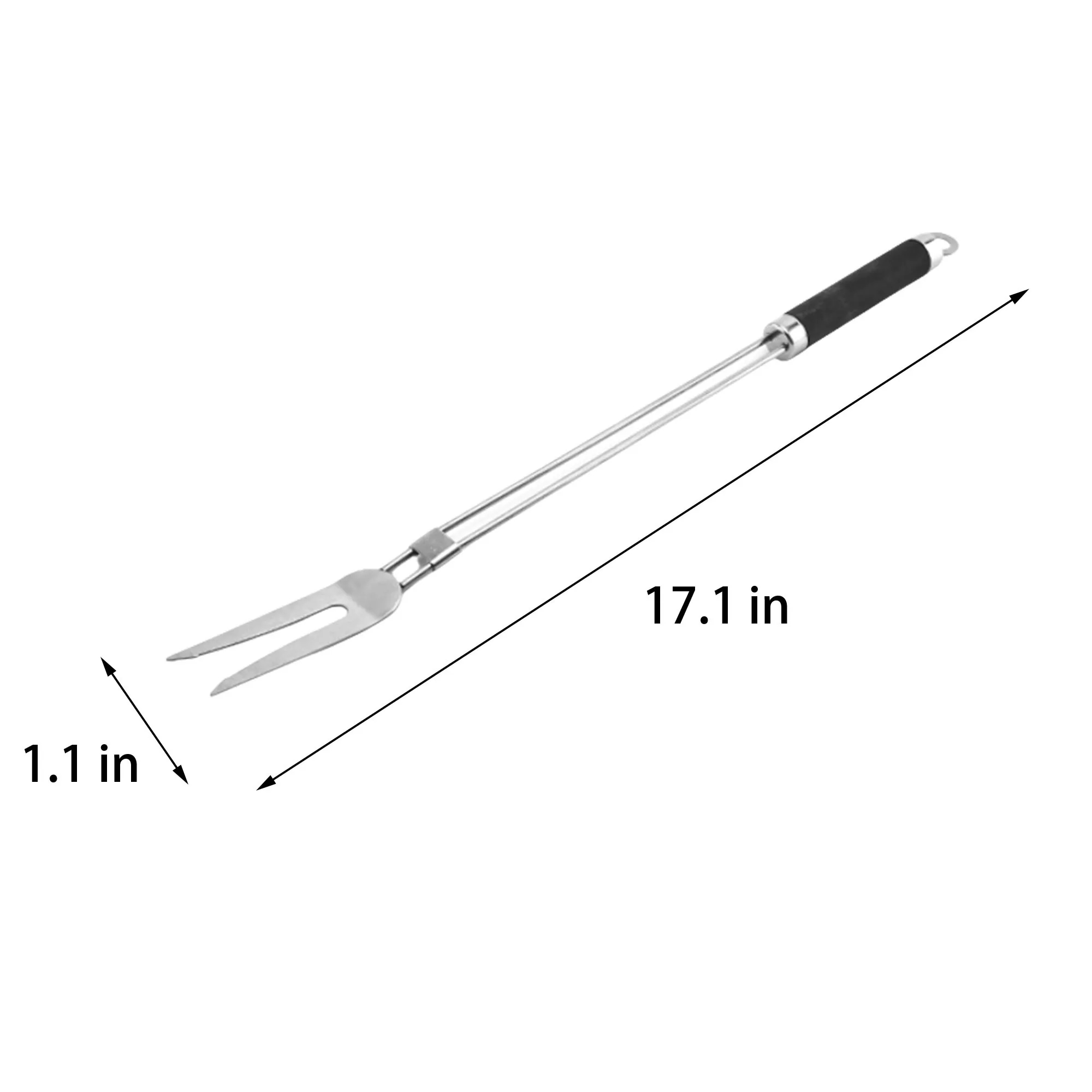 4-Piece BBQ Tool Set with Wrap Bag 8