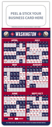 Baseball Schedule Magnet - Peel and Stick Business Card (3.5x9)