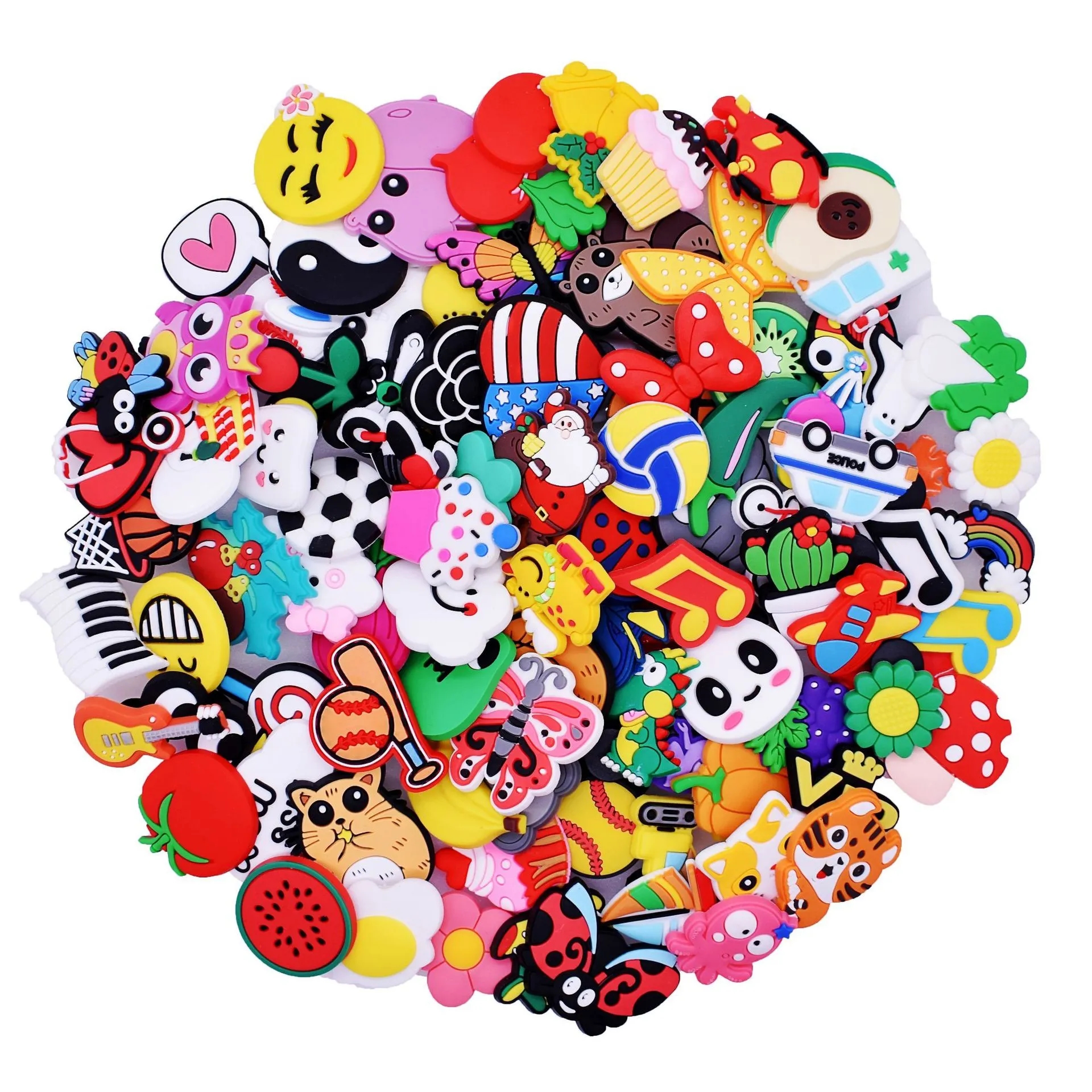 PVC 20PCS Different Shoe Charms for Decoration 25