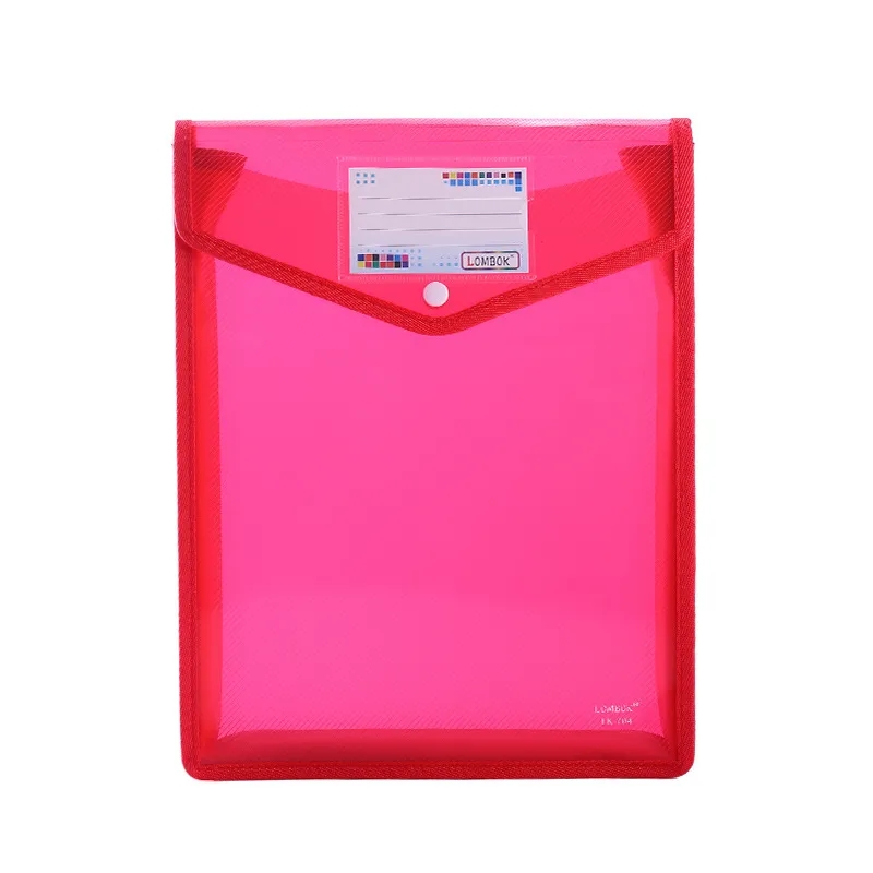 A4 Size Vertical Document Storage Bag with Snap Button 15