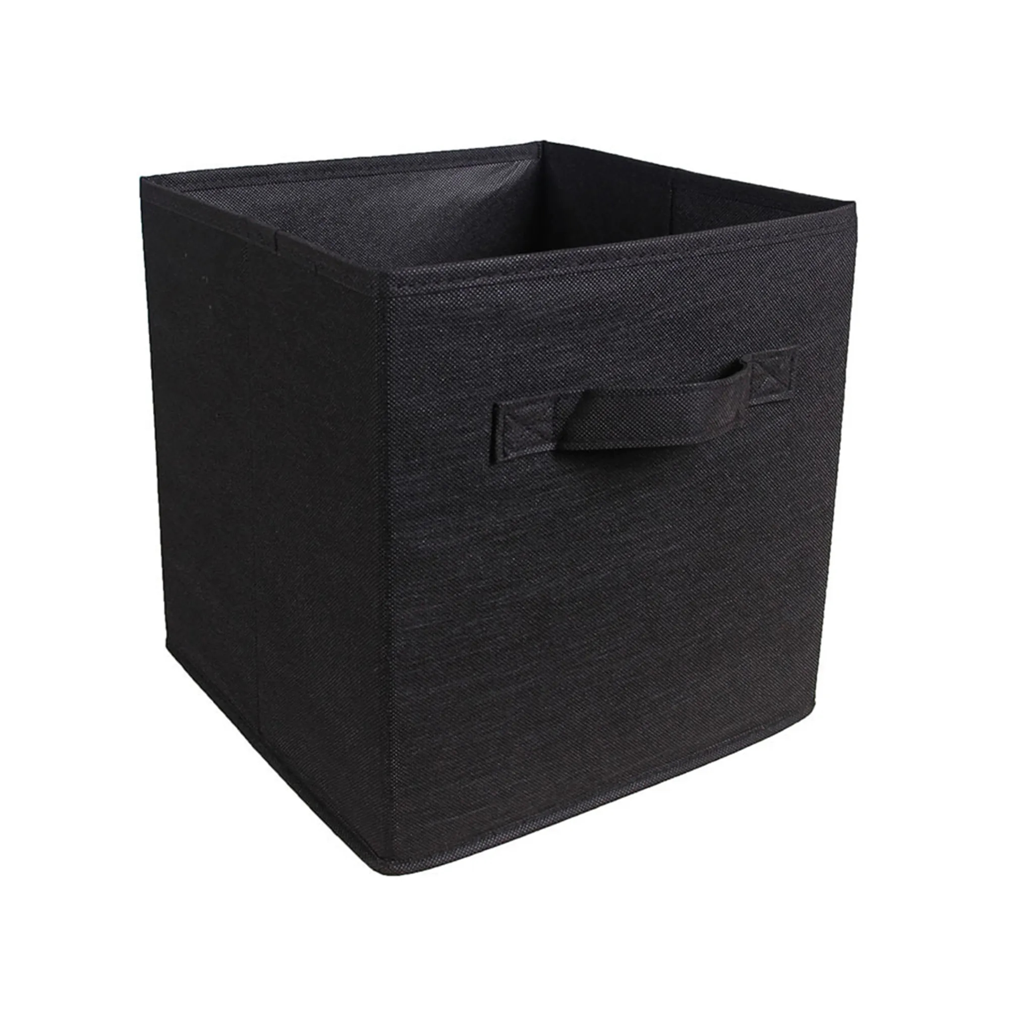 MOQ50 11" Square Non-Woven Folding Storage Box With Handle 35