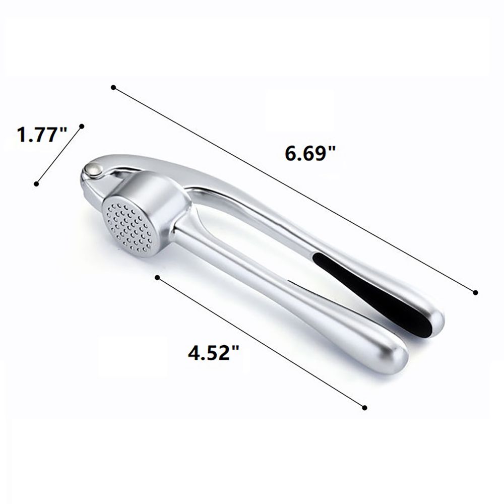 Zinc Alloy Garlic Press With Long-Handled 5