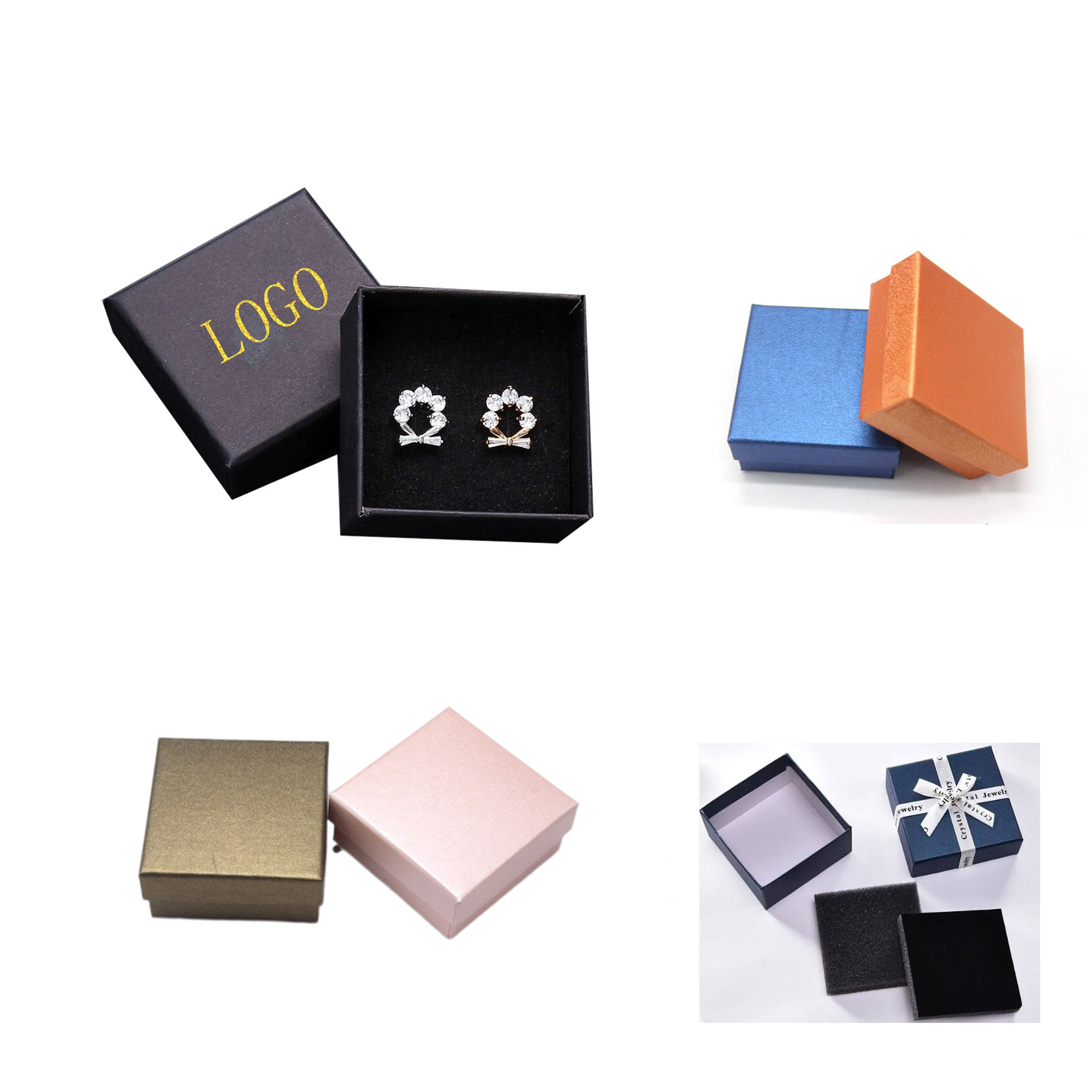 Square Jewelry Storage Box MOQ 10pcs 3