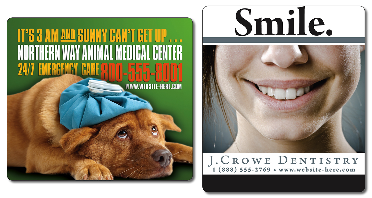 Health Magnet - 3.5x4 Round Corners - 25 mil. 8