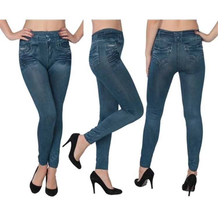 Women's Jeggings - Blue S/M L/XL 3
