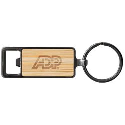Bamboo Key Chain Bottle Opener