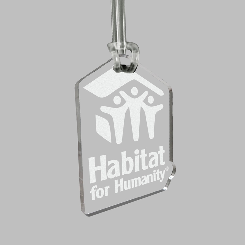 Custom Acrylic Laser Etched Bag Tag 19
