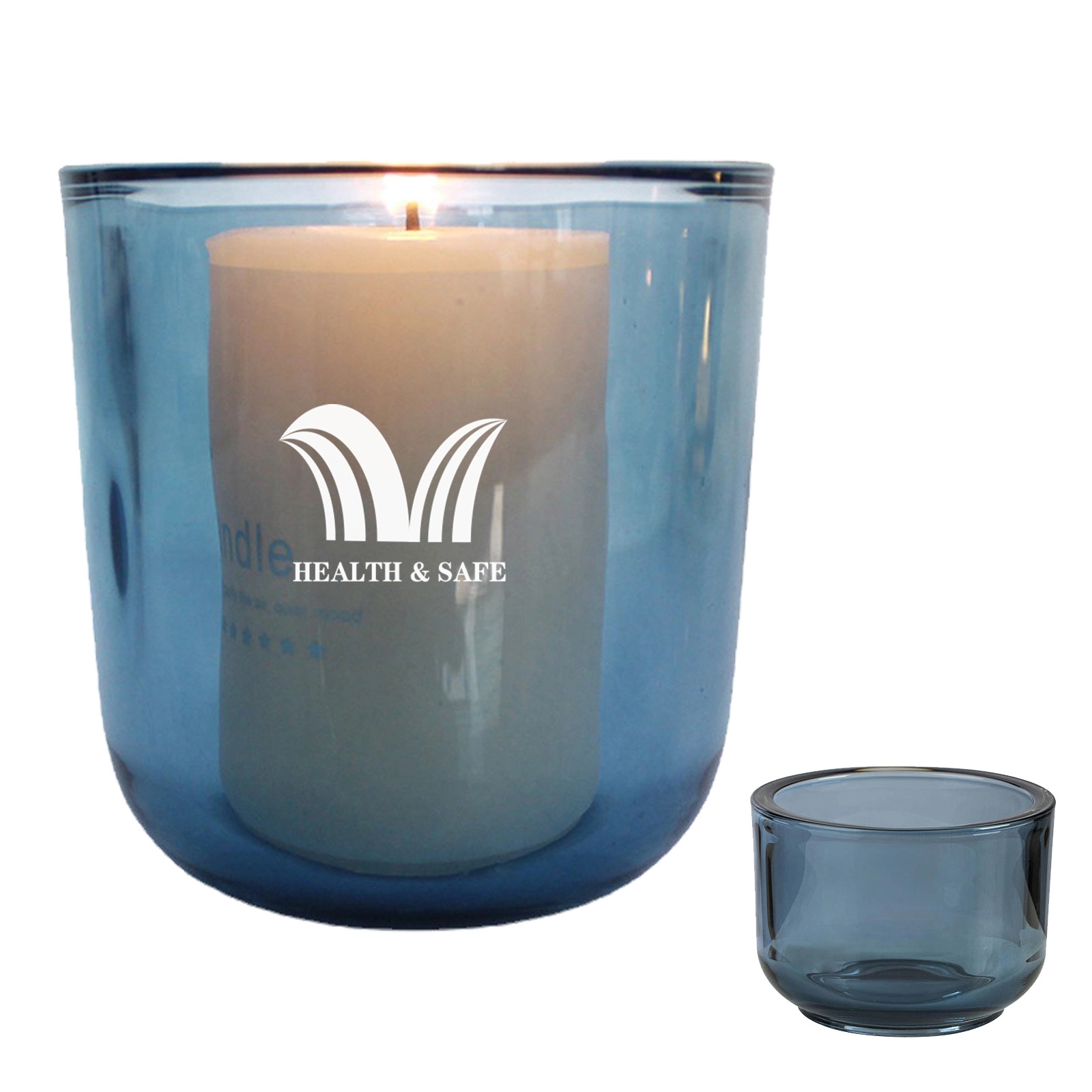 Amber Tealight Candle Holder