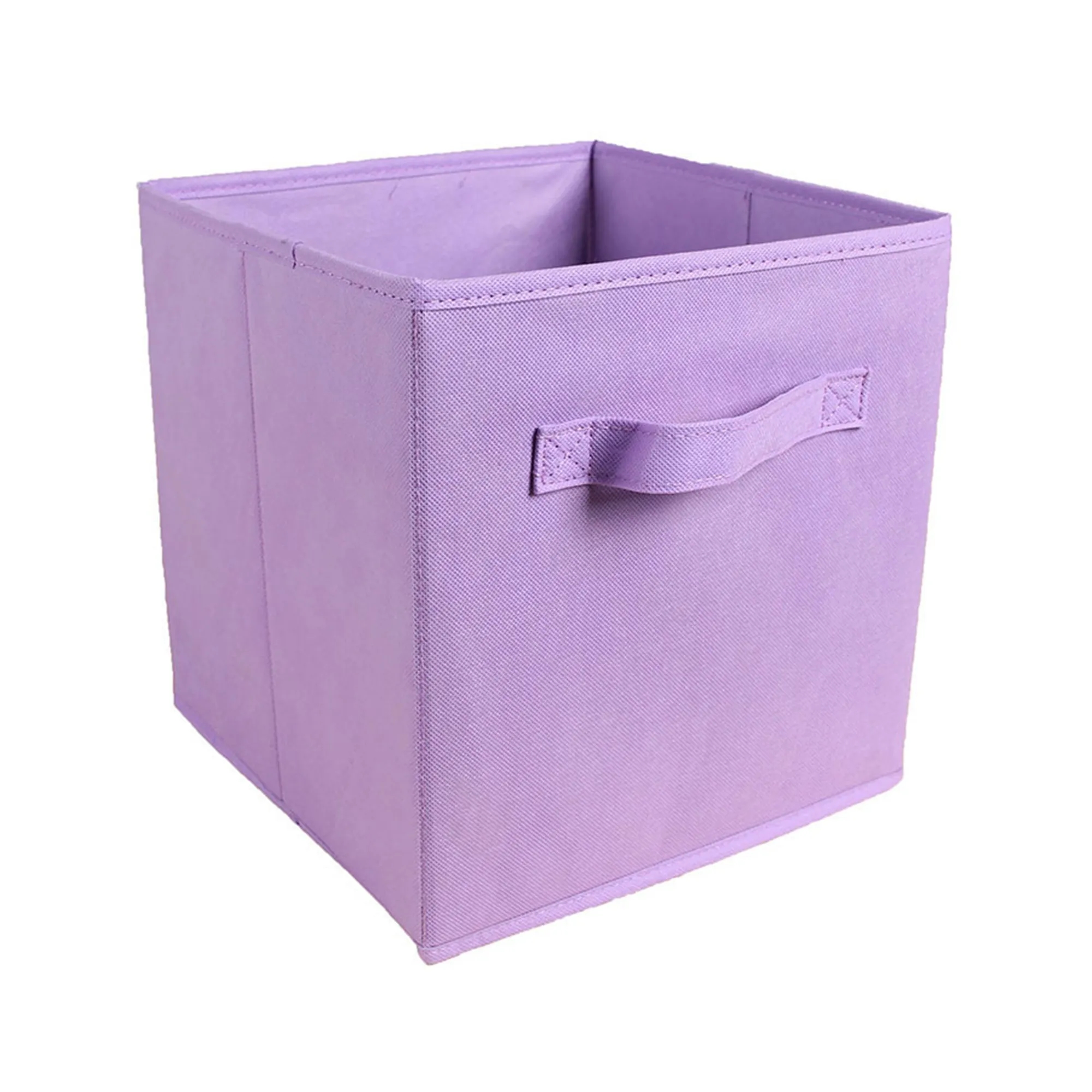 MOQ50 11" Square Non-Woven Folding Storage Box With Handle 31