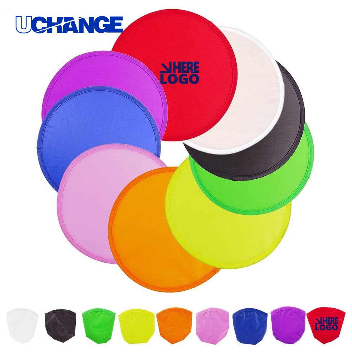 Folding Flyer Disk Toy With Bag