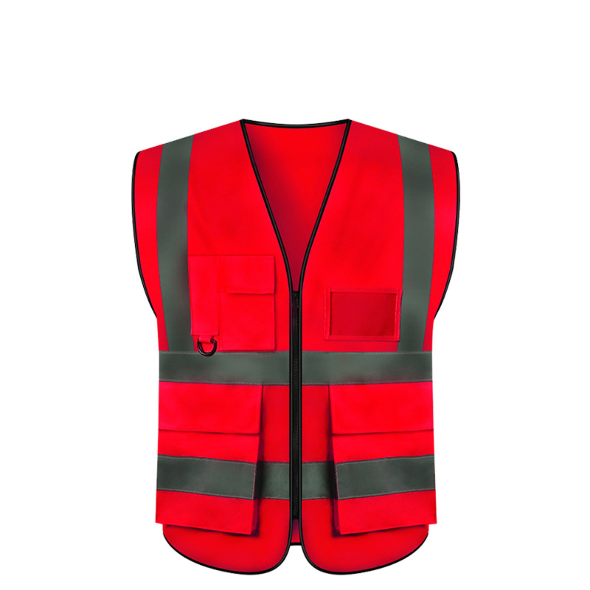 Fluorescent Work Vest With Reflective Strips 19