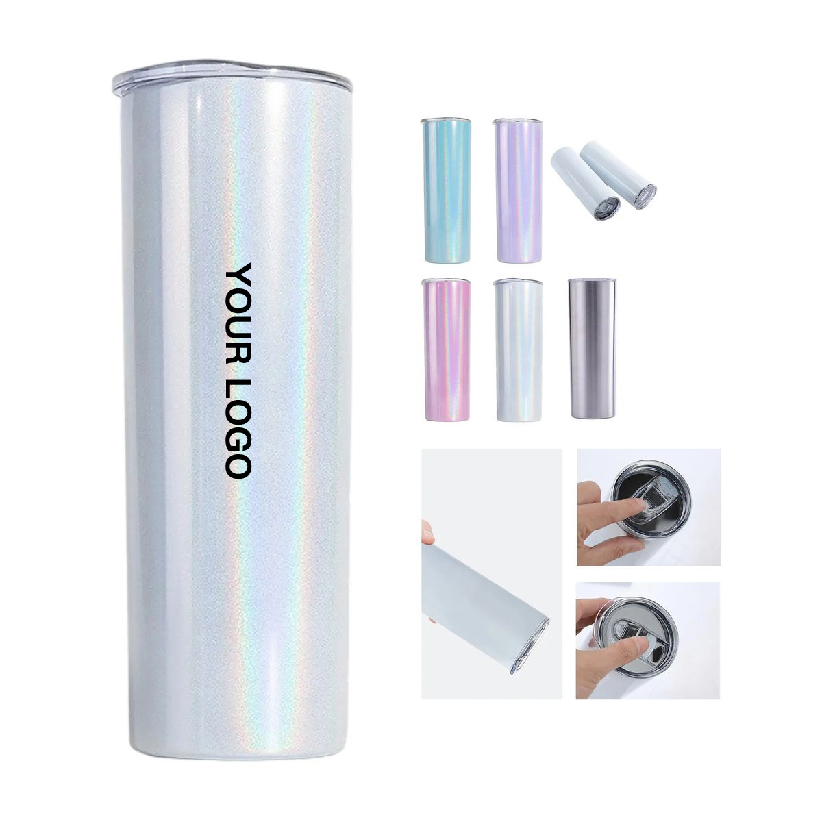 Vacuum Insulated Metal Travel Tumbler