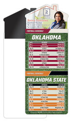 Magna-Card House Shape Magnet Football Schedules (3.5x9)