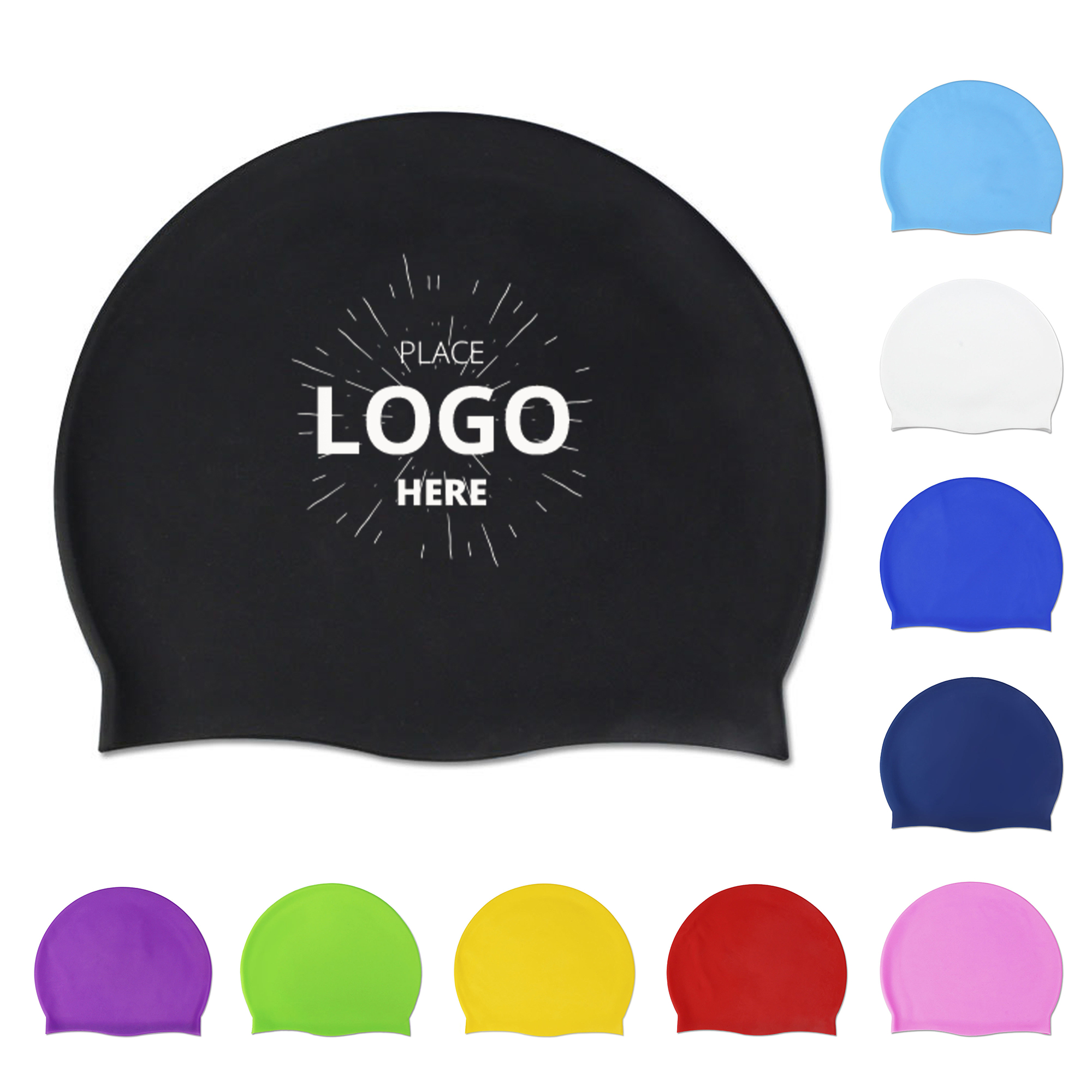 Unisex Adult Silicone Swim Cap