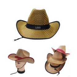 Adult Western Straw Cowboy Hat