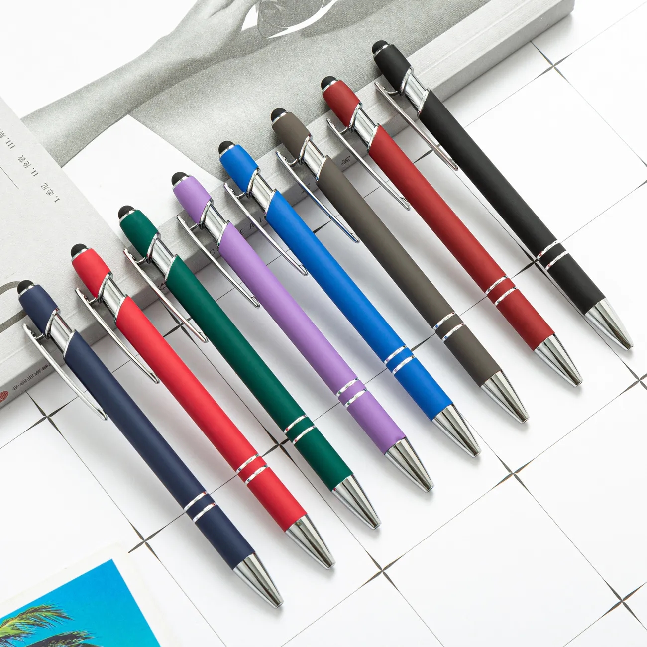 Rubberized Ballpoint Pen 12