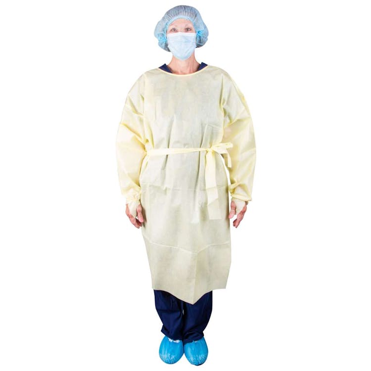 AAMI Level 2 Isolation Gown - Yellow 3